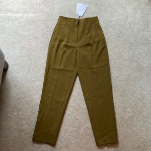 ZARA HIGH WAISTED PANTS - color oil